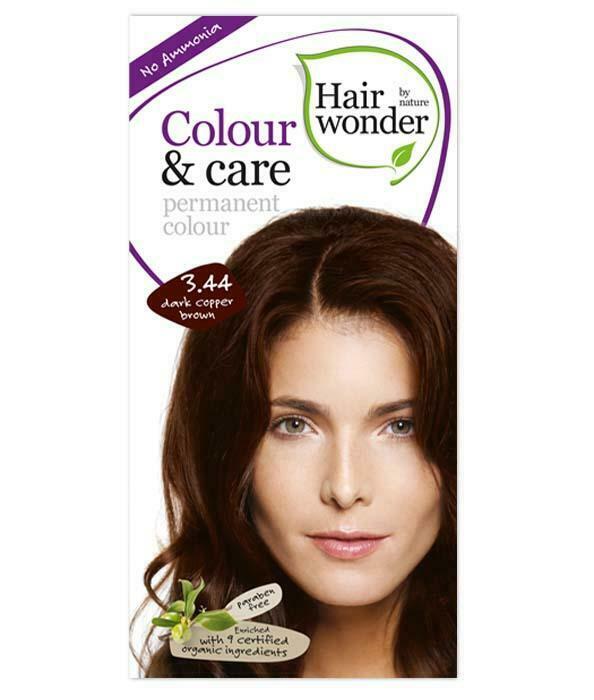 HairWonder Colour & Care Dark Copper Brown 3.44-100ML 